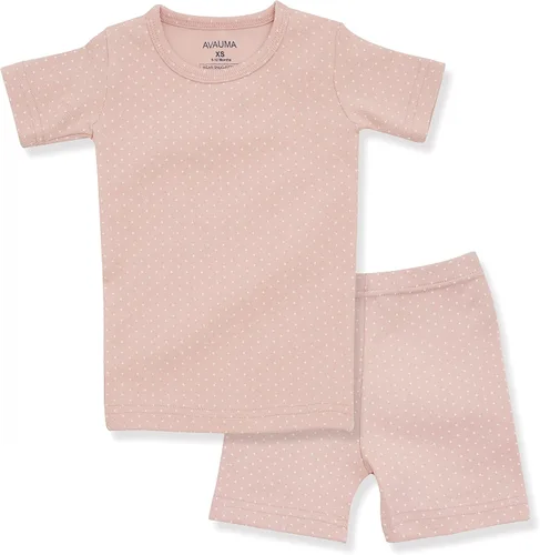 Miniatura 10 de AVAUMA Conjunto de pijama de algodón para bebés y niñas de 6 meses a 7 años