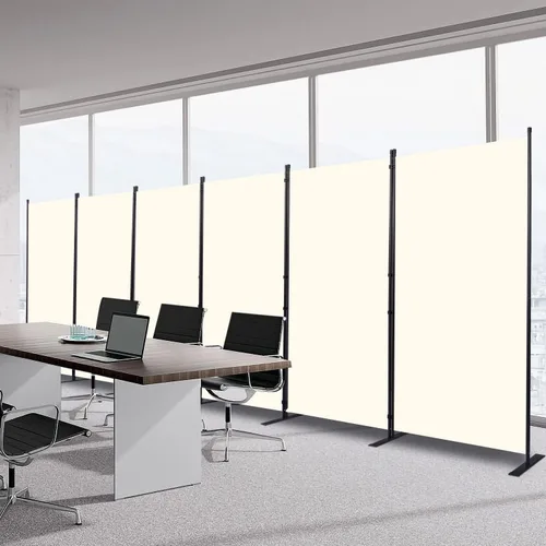 Miniatura 16 de Divisor de habitación portátil de 6 pies y pantallas de privacidad plegables, divisor de tela de 102 pulgadas de ancho para separación