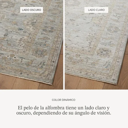 Miniatura 4 de Loloi Magnolia Home de Joanna Gaines Millie Collection MIE-02 Cielo/Oro 7'-10" x 10',.25" Altura de la Pila, Alfombra de Área
