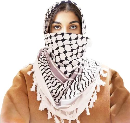 Sakinre Bufanda Palestina Keffiyeh para hombres y mujeres, bufandas militares Shemagh, turbantes para la cabeza, hijab, regalos palestinos