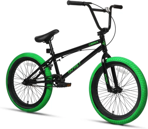 Miniatura 14 de cubsala Freestyle BMX Bike, 20 Inch Yaphet Bicycle for Teen Beginner and Adult Riders, Bike with Hi-Ten Steel Frame, Multiple
