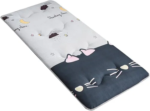 Miniatura 10 de ZWDYY Colchón de futón japonés, colchón enrollable para dormitorio de estudiantes, colchón para cama de suelo, colchón, colchón plegable tatami