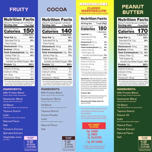 Miniatura 2 de Cereal Magic Spoon - Paquete de 4 piezas de sabores surtidos - Cereal para el desayuno keto, sin gluten y sin granos, bajo en carbohidratos, alto