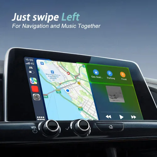Miniatura 6 de Adaptador inalámbrico Carplay para BMW X6 2017 2018 2019 2020, adaptador CarPlay 2 en 1 convertido con cable a inalámbrico, Plug and Play, conexión