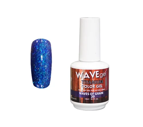 Miniatura 22 de WAVEGEL - Esmalte de uñas en gel con purpurina, colección Titanio, #28 Twinkle Pink I 0.5 onzas