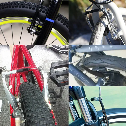 Miniatura 6 de 2 pares de frenos de bicicleta, juego completo universal de frenos de bicicleta en V, reemplazo de bicicleta de montaña para la mayoría