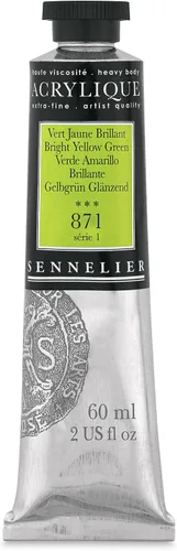 Miniatura 56 de Sennelier Acrílico para artistas extrafinos, 2.0 fl oz, luz verde cromo S3