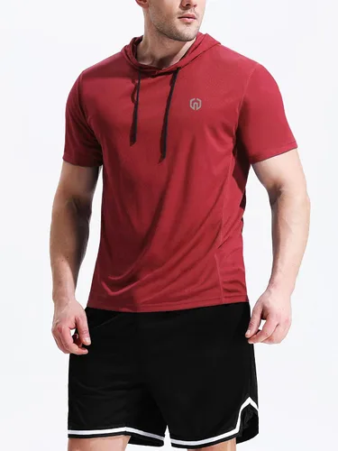 Miniatura 3 de Neleus - Camiseta sin mangas deportiva Dry Fit para correr con capucha