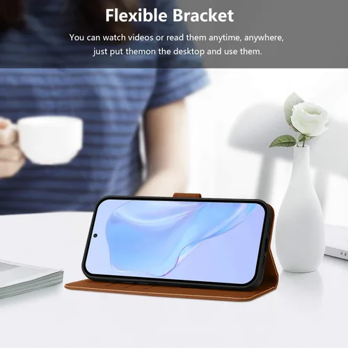 Miniatura 4 de bojioderf Funda de piel sintética compatible con Nothing CMF Phone 1, compatible con Nothing CMF Phone 1, cierre magnético, soporte para tarjetas