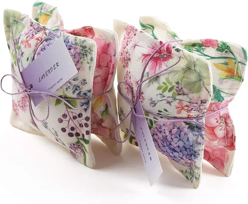 Miniatura 15 de AUCUDA Paquete de 4 bolsas perfumadas de cedro para cajones y armarios, paquetes de popurrí para ropa de mujer, almohada de malla con fragancia