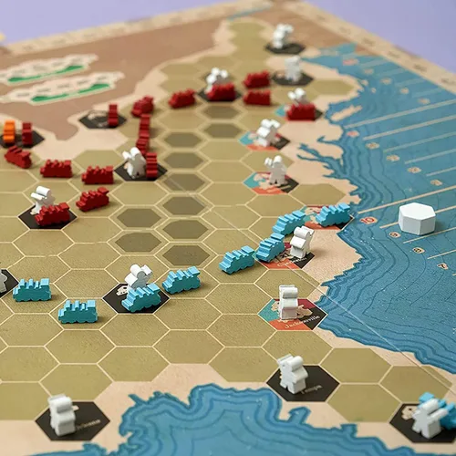 Miniatura 7 de Capstone Games: Ride The Rails, juego de mesa de estrategia central, de 3 a 5 jugadores, 1 página de reglas, tiempo de juego rápido de 60 minutos, a