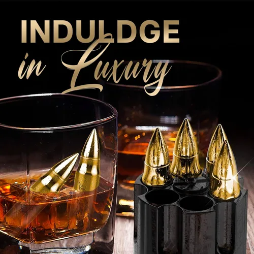 Miniatura 2 de Piedras de whisky de metal, regalo para el día de San Valentín para él, 6 rocas de whisky de acero, cubos de hielo de metal para enfriar bourbon