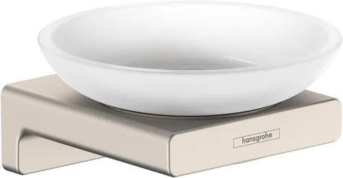 Miniatura 2 de hansgrohe AddStoris 41746250 - Jabonera moderna con óptica dorada cepillada