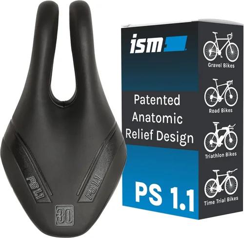 Miniatura 10 de ISM Sillín de bicicleta sin nariz de la serie PS - Asiento de bicicleta sin nariz diseñado para triatletas, pilotos de contrarreloj y corredores
