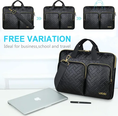 Miniatura 6 de Lacdo Bolsa de hombro protectora de 360° para MacBook Air M5 A3449 (2026), M4 A3240 2025, M3 A3113, M2 A2681, M1 A2337 A2179 A1932 MacBook Neo