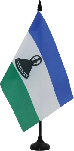 Miniatura 7 de AZ FLAG Sierra Leone Bandera de mesa 5'' x 8'' - Bandera de escritorio de Sierra Leona 21 x 14 cm - Bastón y base de plástico negro