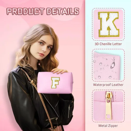 Miniatura 5 de TOPEAST - Bolso de maquillaje para mujer, Rosado, Medium