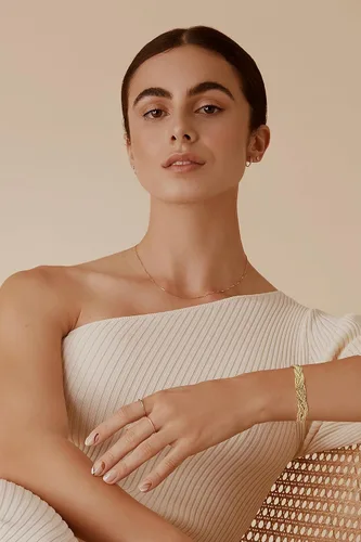 Miniatura 3 de INNERDIVA Pulsera de oro para mujer, ajustable, abierta, pulsera de cadena de eslabones cubanos para hombre