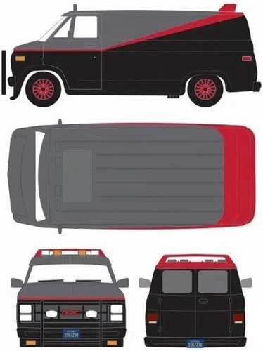 Miniatura 3 de Greenlight 1:24 Hollywood - The A-Team - GMC Vandura 1983, los colores pueden variar