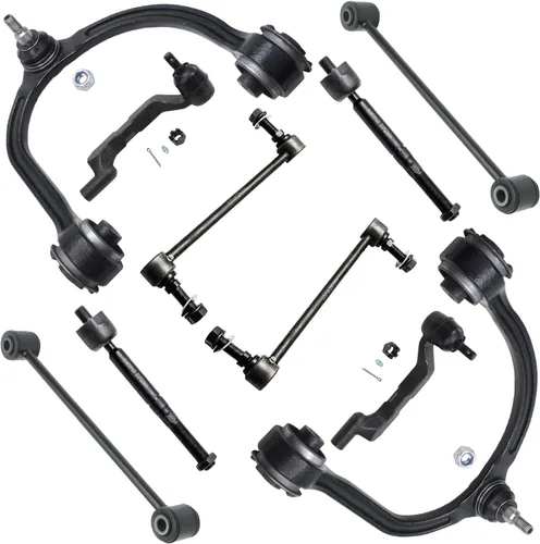 Miniatura 116 de Detroit Axle - Kit de suspensión frontal de 10 piezas para Jeep 2002-2004 Liberty, 2 brazos de control superiores con rótula 2 rótulas inferiores, 4