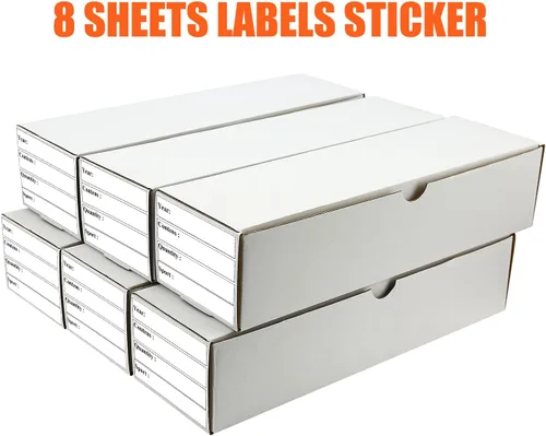 Miniatura 5 de Caja de almacenamiento de tarjetas coleccionables, paquete de 8 cajas de cartón corrugado de 6400 unidades con almacenamiento y colección