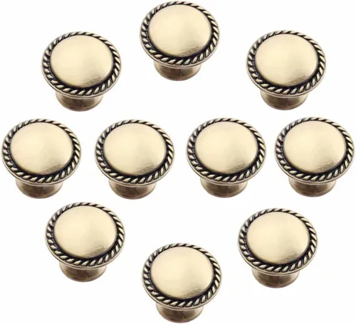 Miniatura 12 de Perilla redonda de estilo retro para armario, cajón, muebles de cocina, vestidor, puerta, armario y persianas de baño, manija de tirador de bronce