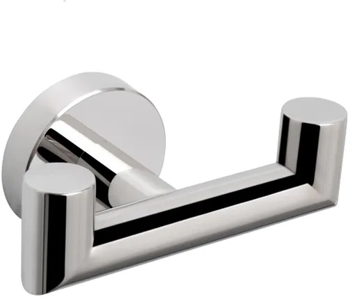Miniatura 9 de NearMoon Gancho doble para toallas de baño, soporte para batas y toallas de acero inoxidable SUS304, gancho doble resistente para abrigos para baño
