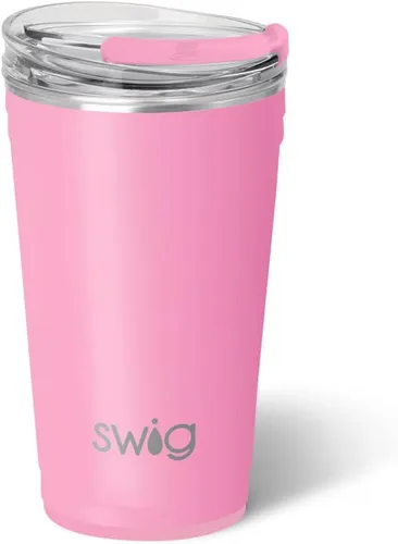 Miniatura 38 de Swig Life - Vaso aislante de 22 onzas, vaso de viaje para café con tapa, taza de viaje para café apta para portavasos, acero inoxidable (Aqua)