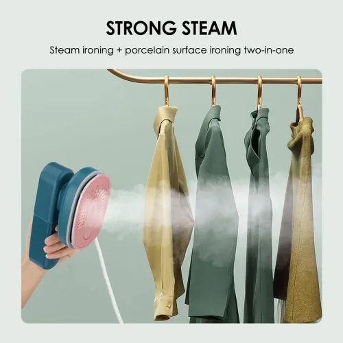 Miniatura 3 de Vaporizador de ropa de vapor de mano portátil para viajes en casa para planchar ropa planchado húmedo seco caliente máquina de planchar plegado mini