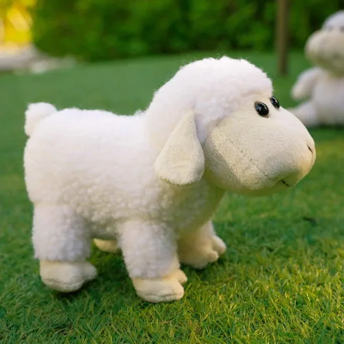 Miniatura 7 de FRANKIEZHOU - Oveja de peluche, 3 piezas (se sienta, se para y se arrodilla), el mejor regalo para todos