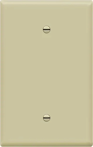 Miniatura 43 de ENERLITES - Placas para pared de dispositivo en blanco, acabado brillante, cubiertas de salida en blanco de tamaño mediano, 1 banda, 4.88 x 3.11