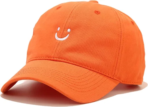 Miniatura 10 de Umeepar Gorra de béisbol con cara sonriente para mujeres y hombres, ajustable, de perfil bajo, de algodón, sin estructura, para papá