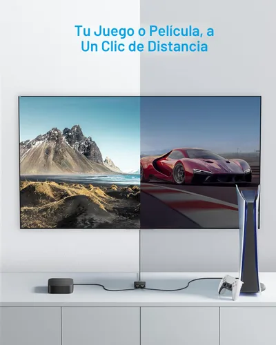 Miniatura 3 de Anker - Conmutador HDMI, conmutador HDMI 4K@60Hz, 2 en 1 salida con acabado suave, compatible con HDR, 3D, Dolby, compatible con portátiles, PC
