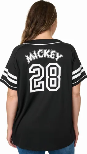 Miniatura 2 de Disney Mickey Mouse Stitch Jack Skellington - Camiseta para mujer, con botones frontales, talla grande