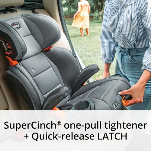 Miniatura 3 de Chicco KidFit ClearTex Plus 2 en 1 Asiento Elevador de Coche con Posicionamiento de Cinturón, asiento elevador sin respaldo y respaldo alto