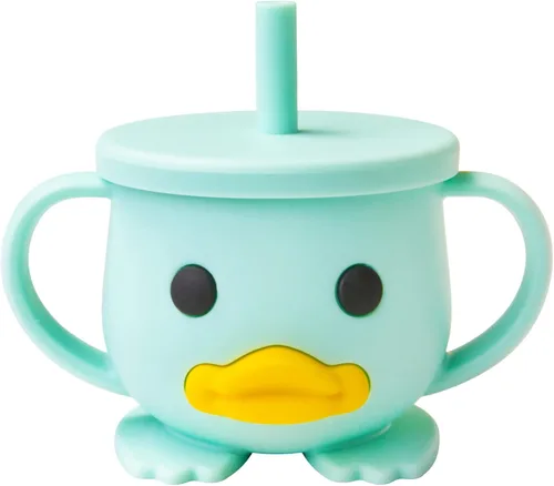 Miniatura 10 de Vaso para niños pequeños, taza de entrenamiento de silicona, taza de destete LED para bebés con doble asa, taza abierta para bebés, irrompible, 7