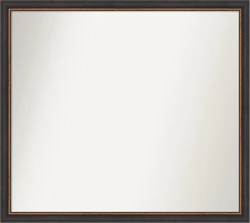 Miniatura 198 de Amanti Art Espejo de baño negro para sobre el fregadero, 23 x 23 pulgadas, espejo cuadrado negro Ashton, marco de madera tradicional mediano, se