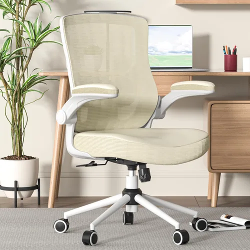 Silla de oficina para largas horas y alivio del dolor de espalda baja, cojín de espuma moldeada de 4 pulgadas de grosor, soporte lumbar acolchado y