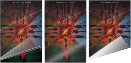 Miniatura 3 de Stranger Things 4 - Póster impreso para programa de televisión (estilo regular, temporada 4) (tamaño: 24 x 36 pulgadas) (póster laminado)