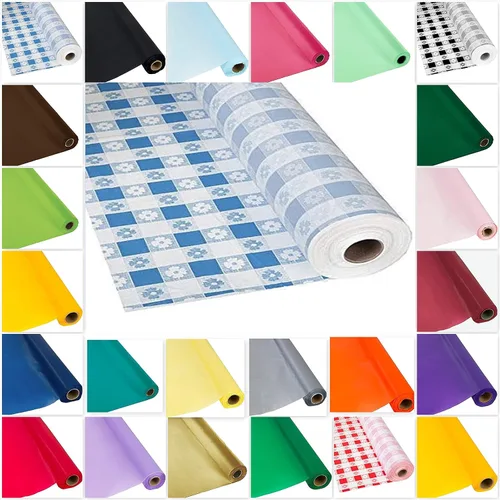 Miniatura 21 de DIY Craft - Rollo de plástico negro para mesa de banquete, 300 pies de largo (26 colores)