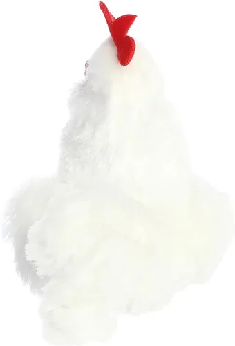 Miniatura 3 de Aurora® - Adorable Mini Flopsie™ gallina de peluche - Animal de peluche, facilidad para jugar, compañero eterno - Blanco, 8 pulgadas
