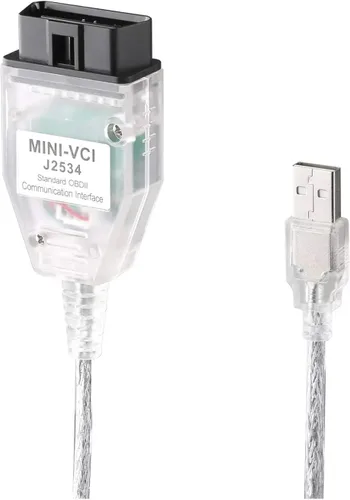 Miniatura 7 de Cable de diagnóstico del coche FTDI Chip TIS Techstream MINI-VCI OBD2 de diagnóstico automático compatible con Toyota V18.00.008 Vci compatible