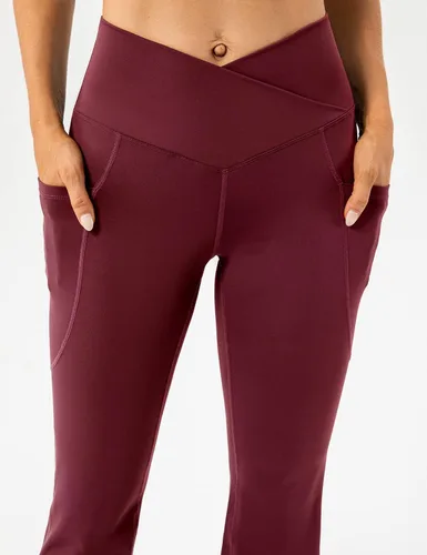 Miniatura 3 de Lavento Pantalones de yoga acampanados para mujer con corte de bota