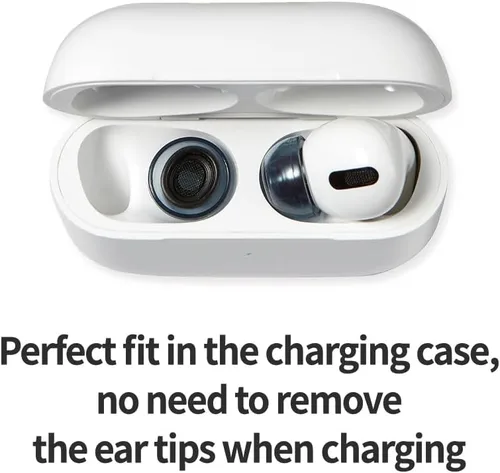 Miniatura 7 de AZLA XELASTEC para Airpods Pro de 1ª y 2ª generación (M) - Reemplazo de la punta de los auriculares Airpod Pro - Puntas para Airpod Pro con silicona