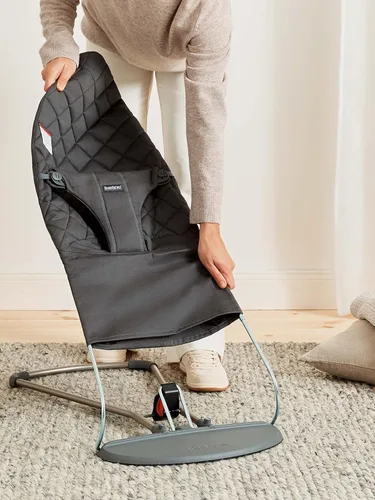 Miniatura 6 de BabyBjörn Bouncer Bliss, Antracita, Tejido, Colchón Clásico Asiento Ajustable de Mecedora de Bebé 2-en-1 y Silla para Niños Pequeños, de Recién
