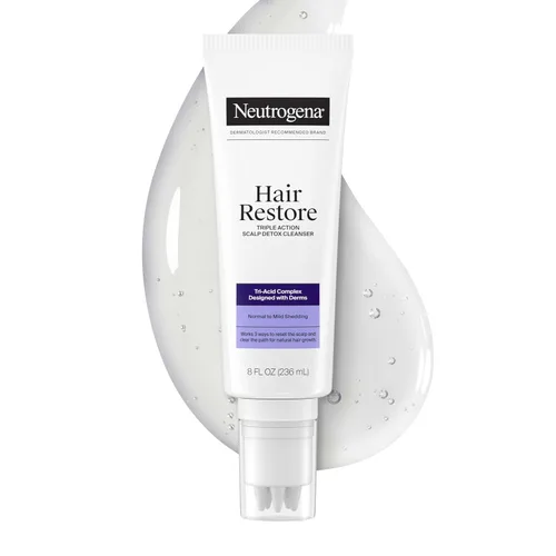 Neutrogena Hair Restore Triple Action Scalp Detox Cleanser, 8 fl oz