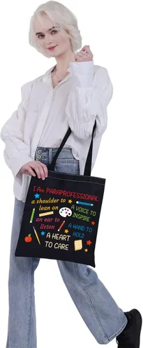 Miniatura 4 de Paraprofessional - Bolsa de maquillaje para asistente de enseñanza, bolsa con cremallera, regalos inspiradores, Bolsa