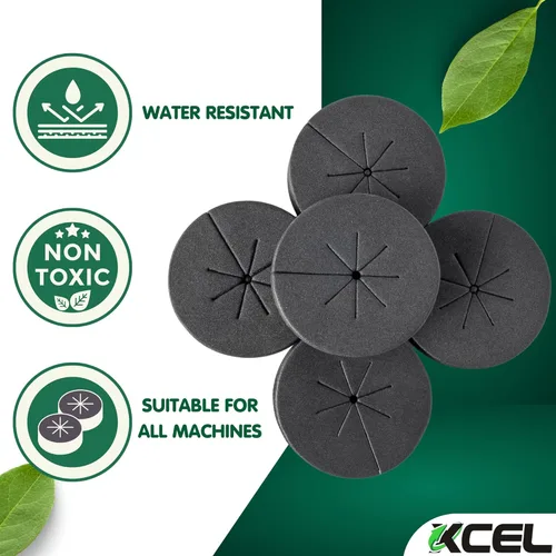 Miniatura 2 de XCEL Collares de clonación de 2 pulgadas (paquete de 200), clonador de plantas de espuma de goma de alta calidad que se adapta a copas de red Negro