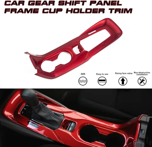Miniatura 4 de x xotic tech Marco de fibra de carbono con textura de fibra de carbono, panel de palanca de cambios, cubierta compatible con Toyota Corolla
