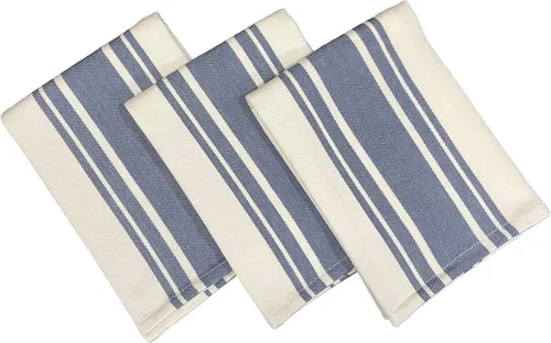 Miniatura 5 de Juego de Toallas de Cocina – Paquete de 3 (20'' x 30'') Toallas de Cocina Extra Grandes de Algodón Premium – Toallas Super Rayadas – Absorbentes